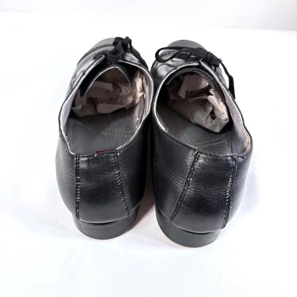 Aris Allen Dance Shoes Black Leather Cap Toe Brogue 445W-BK EEE Mens 10.5